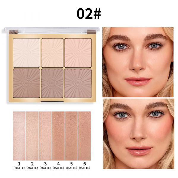 Face contouring palette MISS ROSE No. 2.(904862)